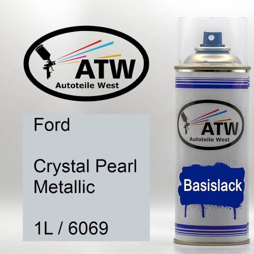 Ford, Crystal Pearl Metallic, 1L / 6069: 400ml Sprühdose, von ATW Autoteile West.